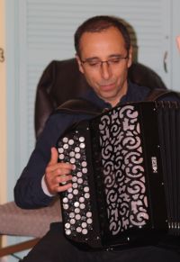 Jacques Pellarin compositeur accordéoniste. Le jeudi 22 décembre 2016 à Chambery. Savoie. 